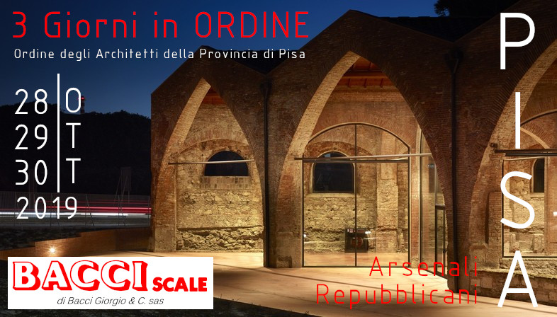 Evento "3 giorni in Ordine" - Arsenali Repubblicani (PI)